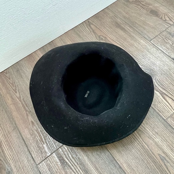 100 % wool Black Wide-Brim Hat main image 5